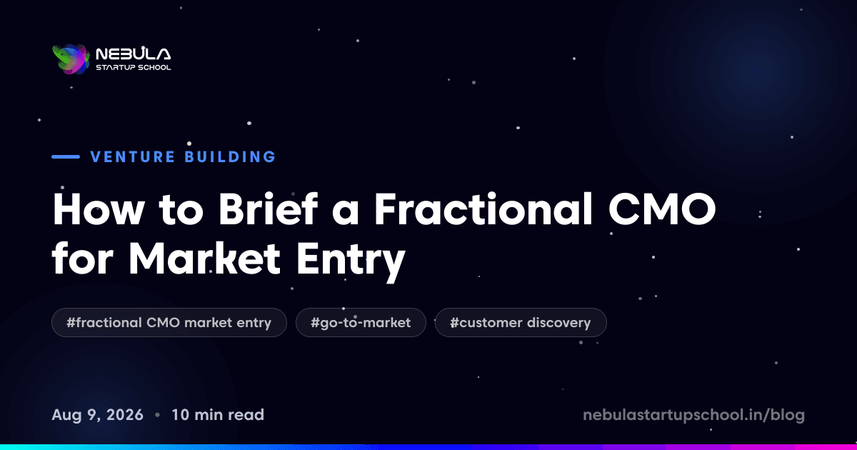 How to Brief a Fractional CMO for Market Entry
