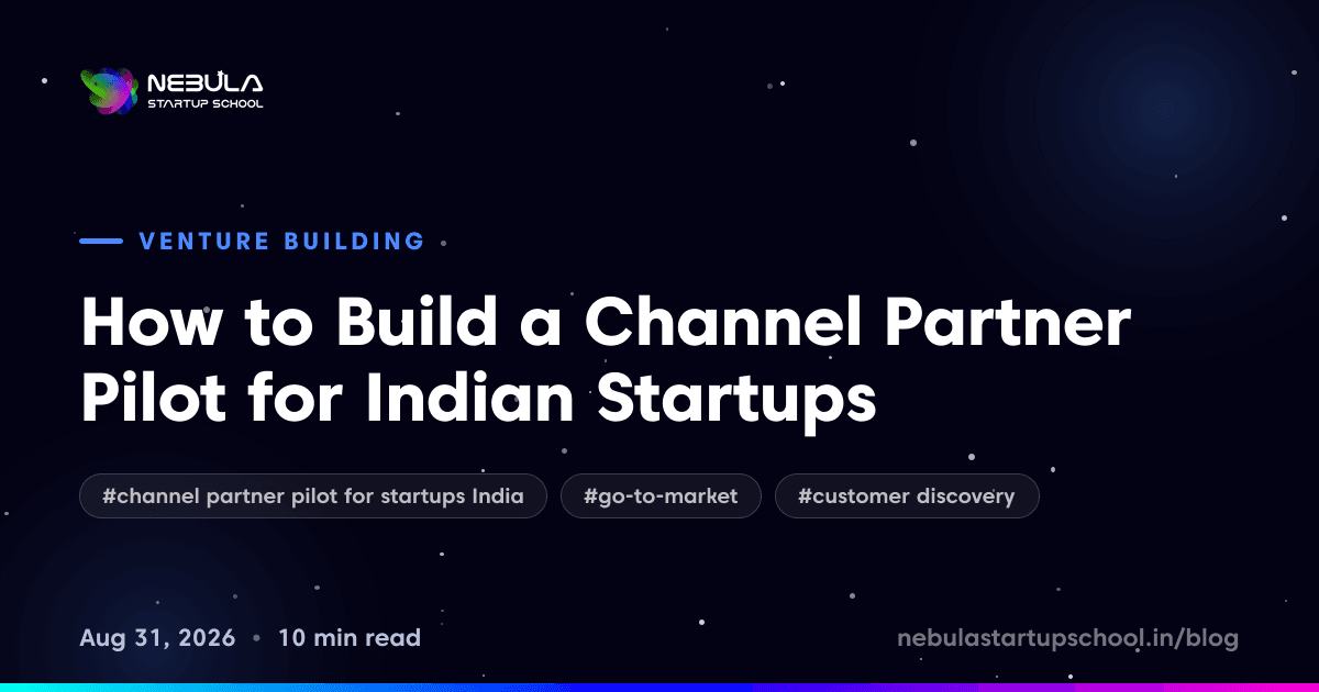 How to Build a Channel Partner Pilot for Indian Startups