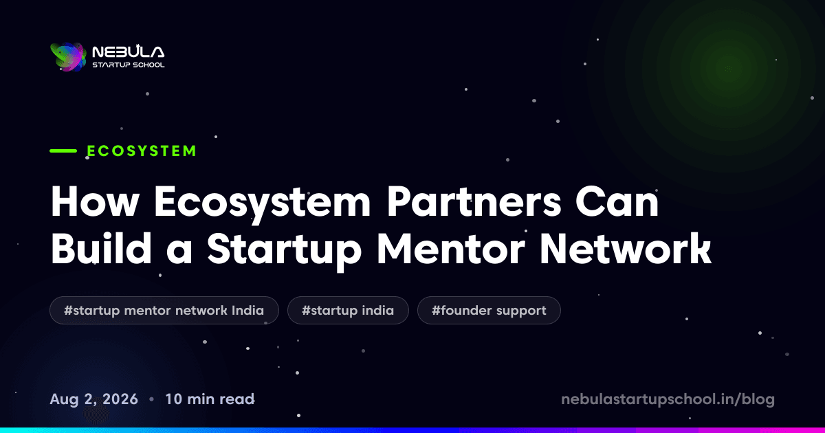 How Ecosystem Partners Can Build a Startup Mentor Network