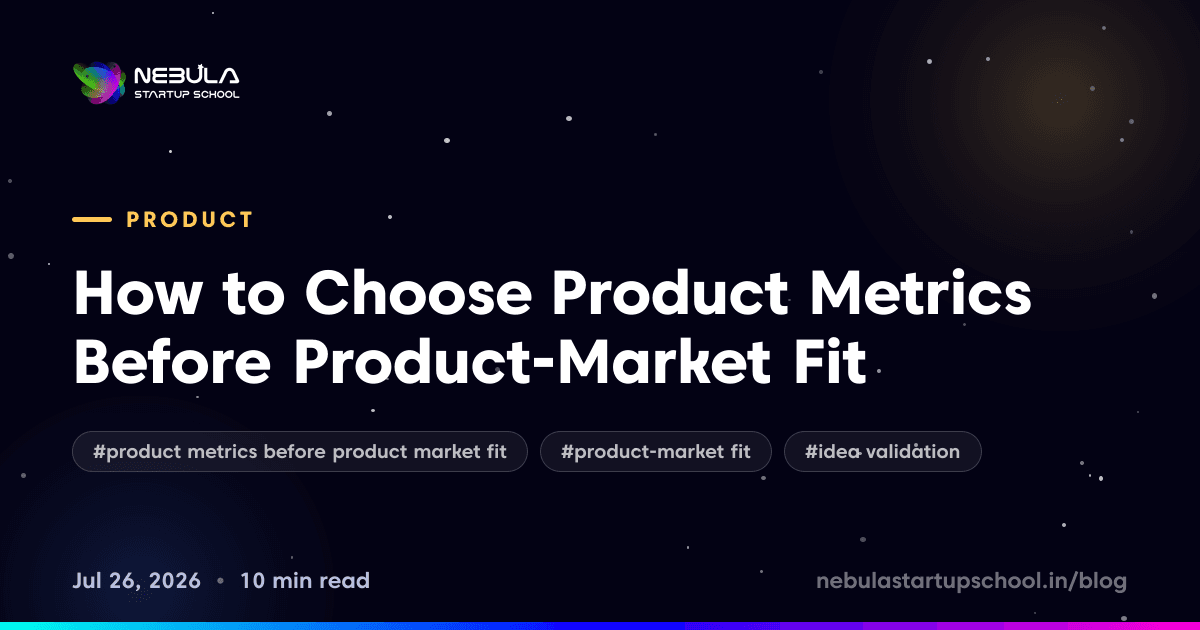 How to Choose Product Metrics Before Product-Market Fit