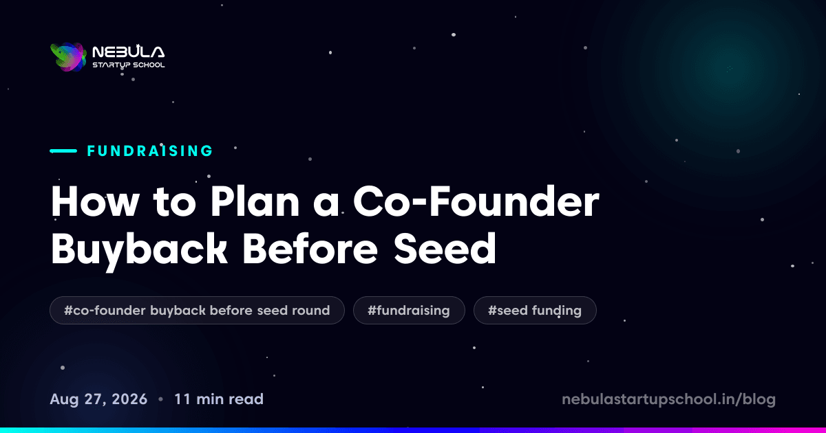How to Plan a Co-Founder Buyback Before Seed