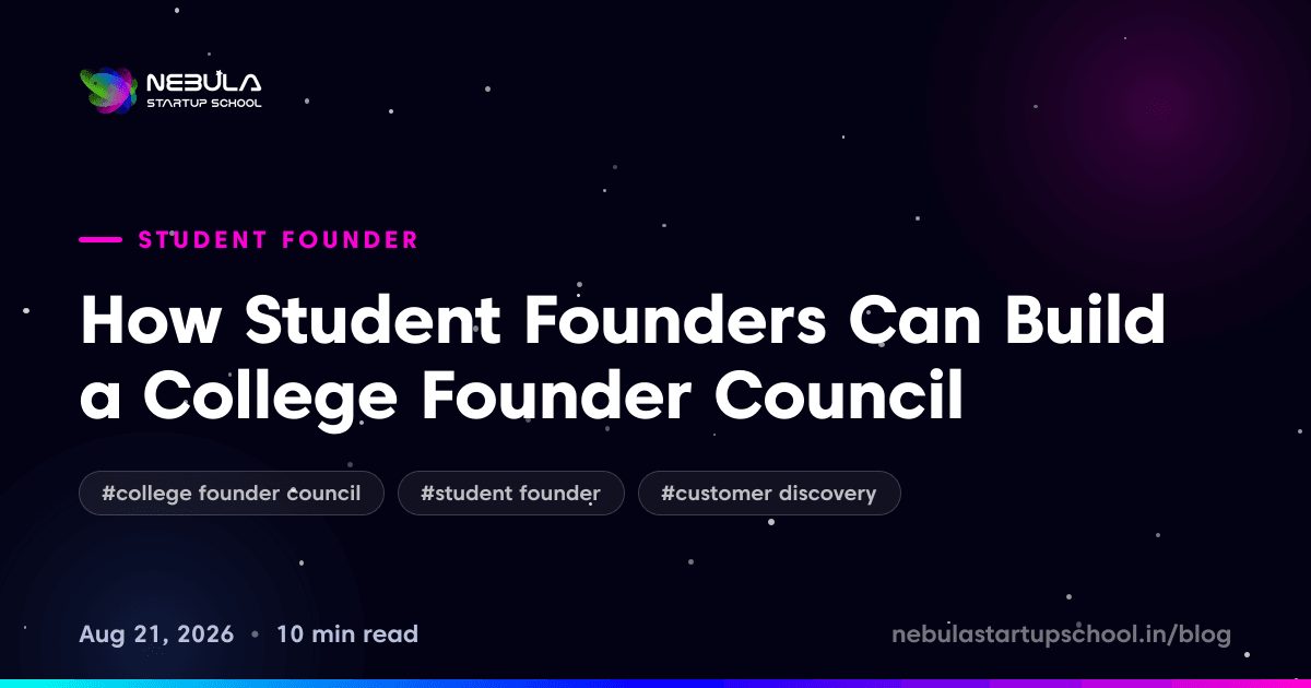 How Student Founders Can Build a College Founder Council
