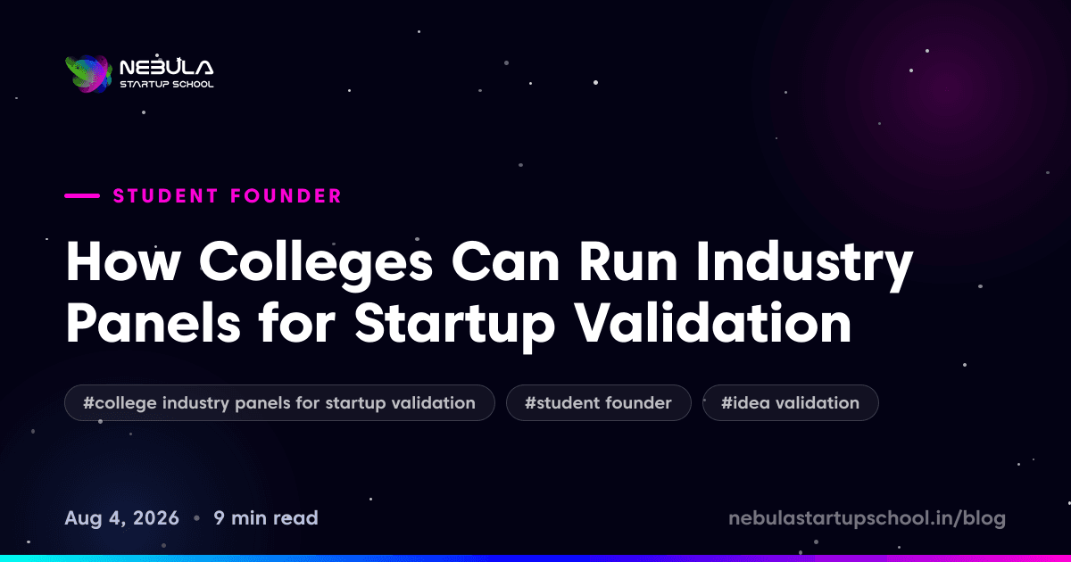 How Colleges Can Run Industry Panels for Startup Validation