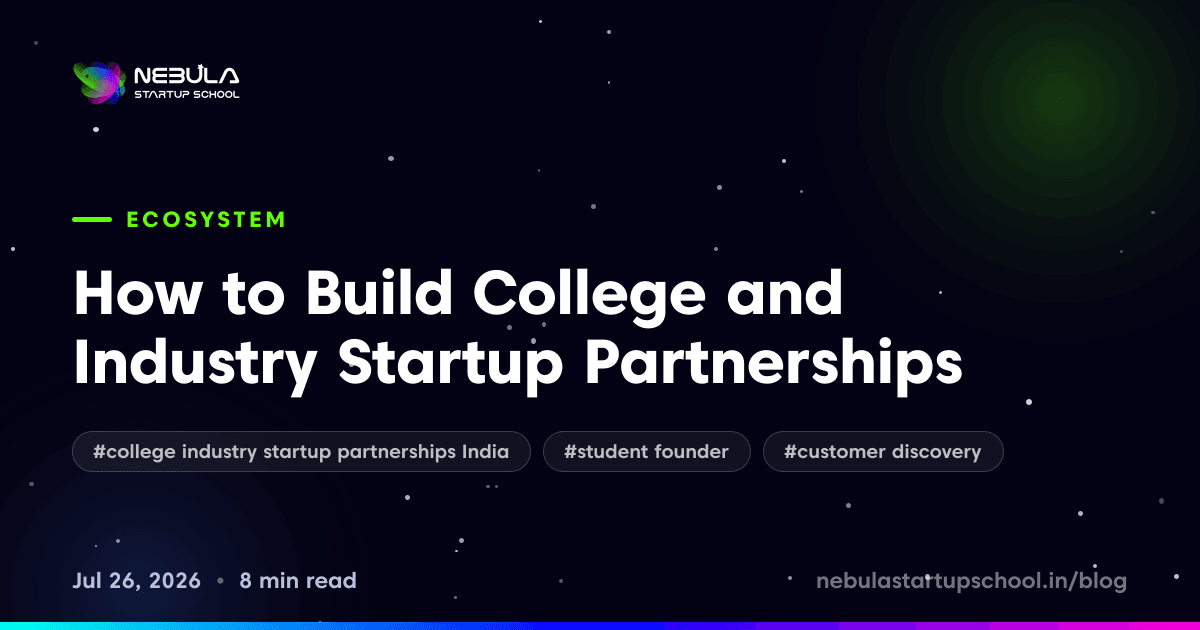 How to Build College and Industry Startup Partnerships