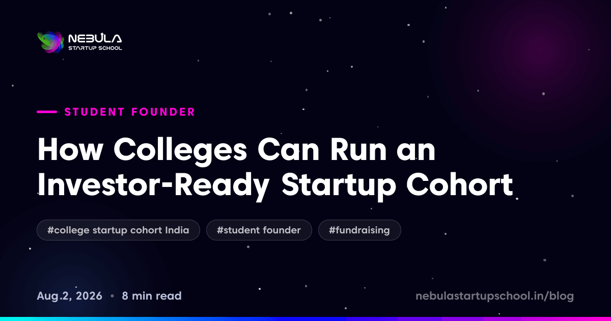 How Colleges Can Run an Investor-Ready Startup Cohort