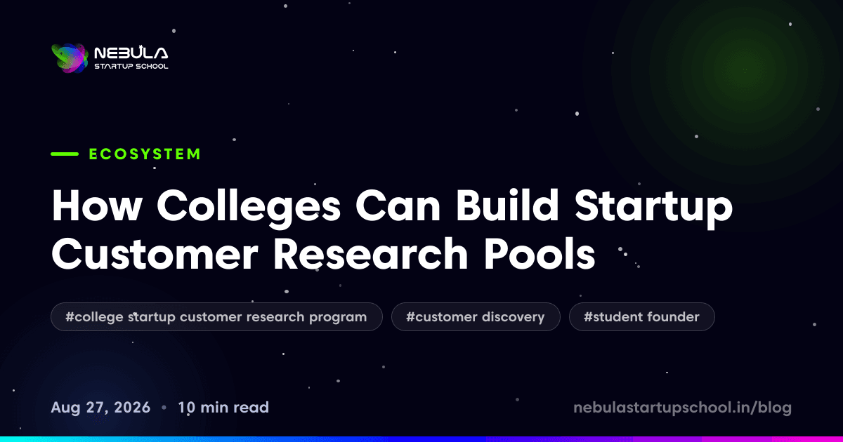 How Colleges Can Build Startup Customer Research Pools