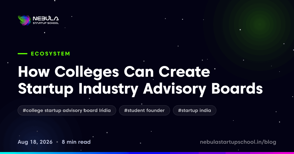 How Colleges Can Create Startup Industry Advisory Boards