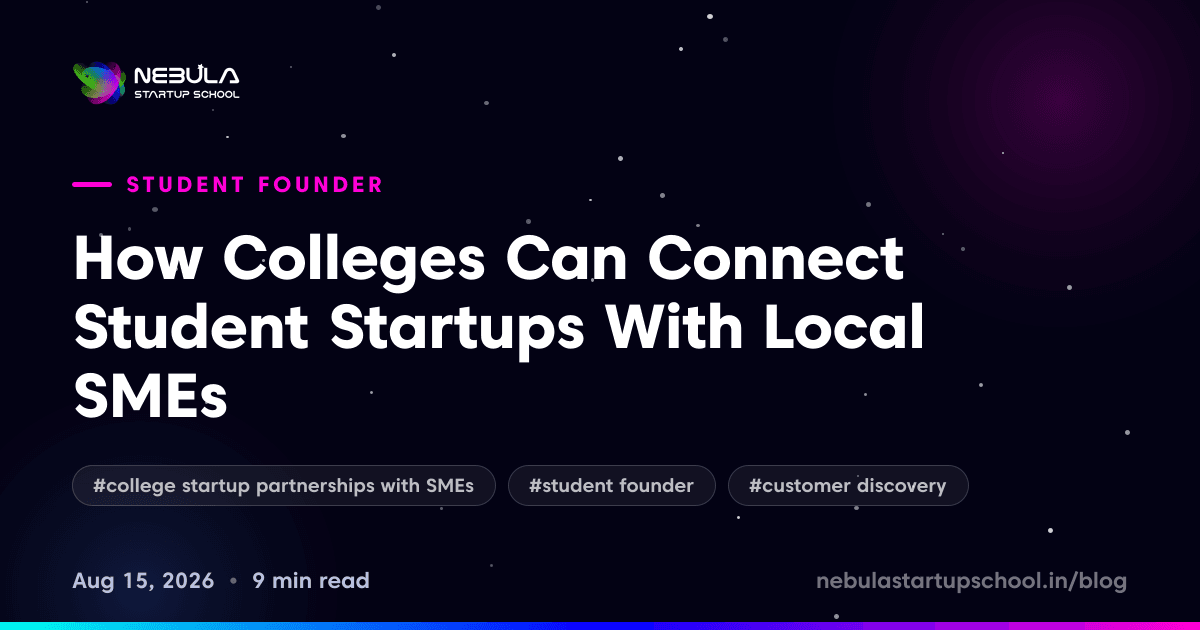 How Colleges Can Connect Student Startups With Local SMEs