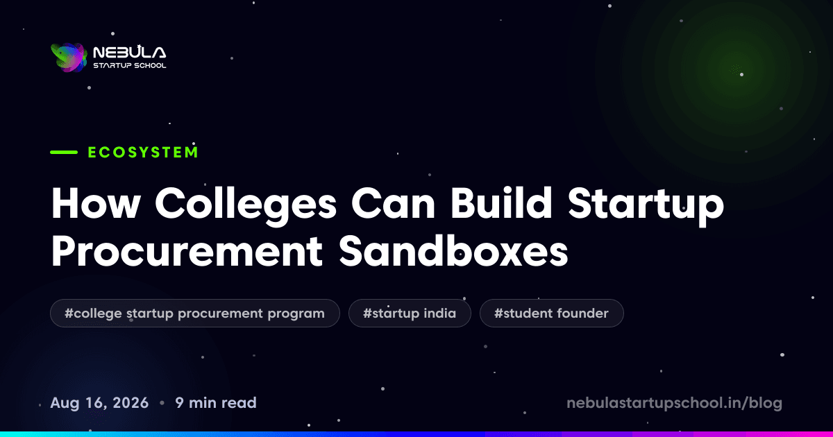 How Colleges Can Build Startup Procurement Sandboxes