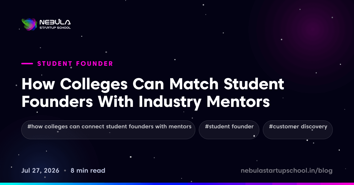 How Colleges Can Match Student Founders With Industry Mentors