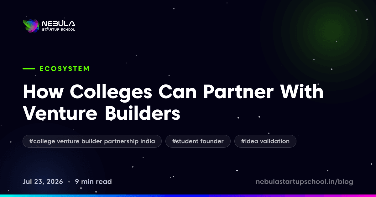 How Colleges Can Partner With Venture Builders