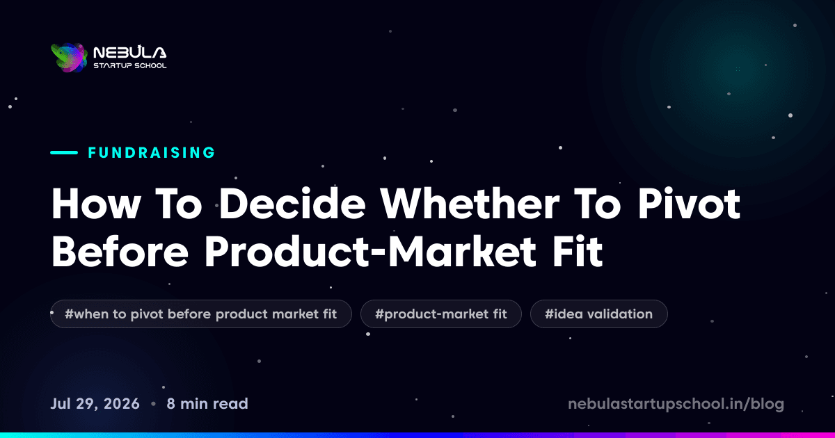 How To Decide Whether To Pivot Before Product-Market Fit