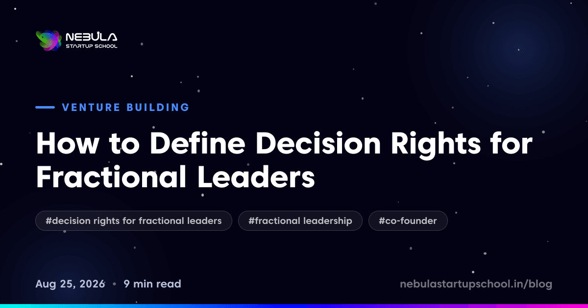 How to Define Decision Rights for Fractional Leaders