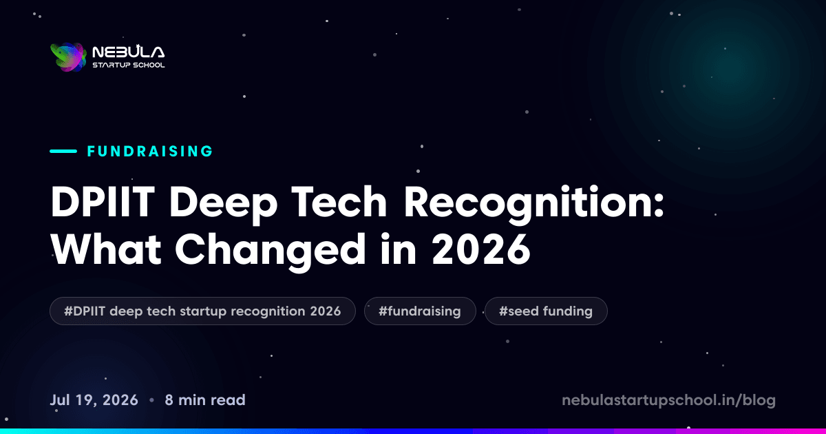 DPIIT Deep Tech Recognition: What Changed in 2026