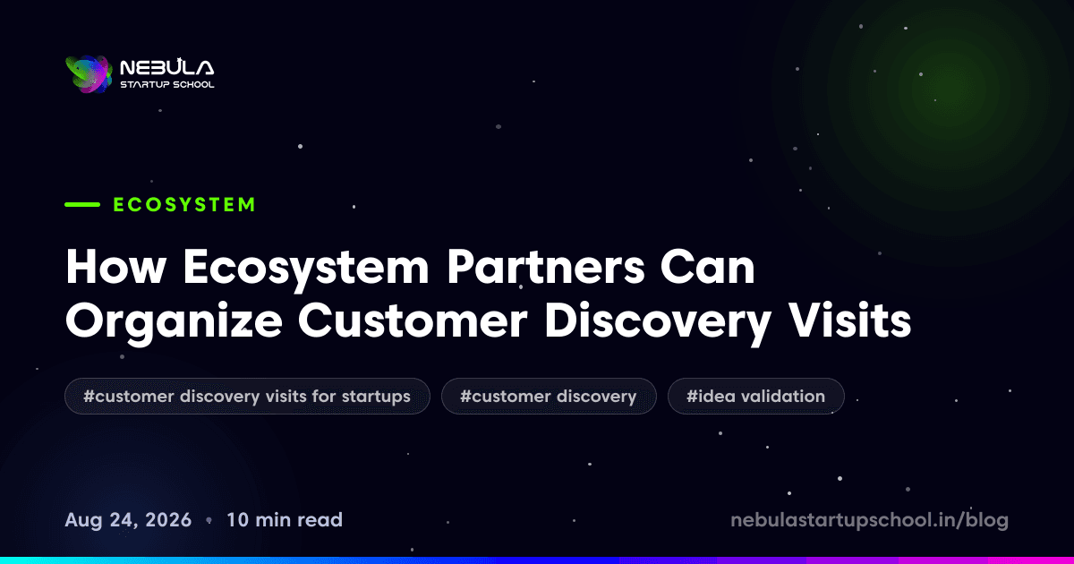 How Ecosystem Partners Can Organize Customer Discovery Visits
