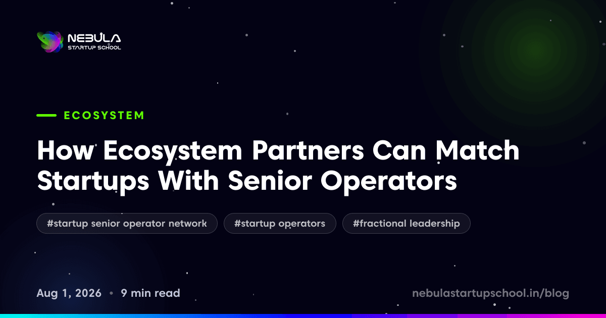 How Ecosystem Partners Can Match Startups With Senior Operators