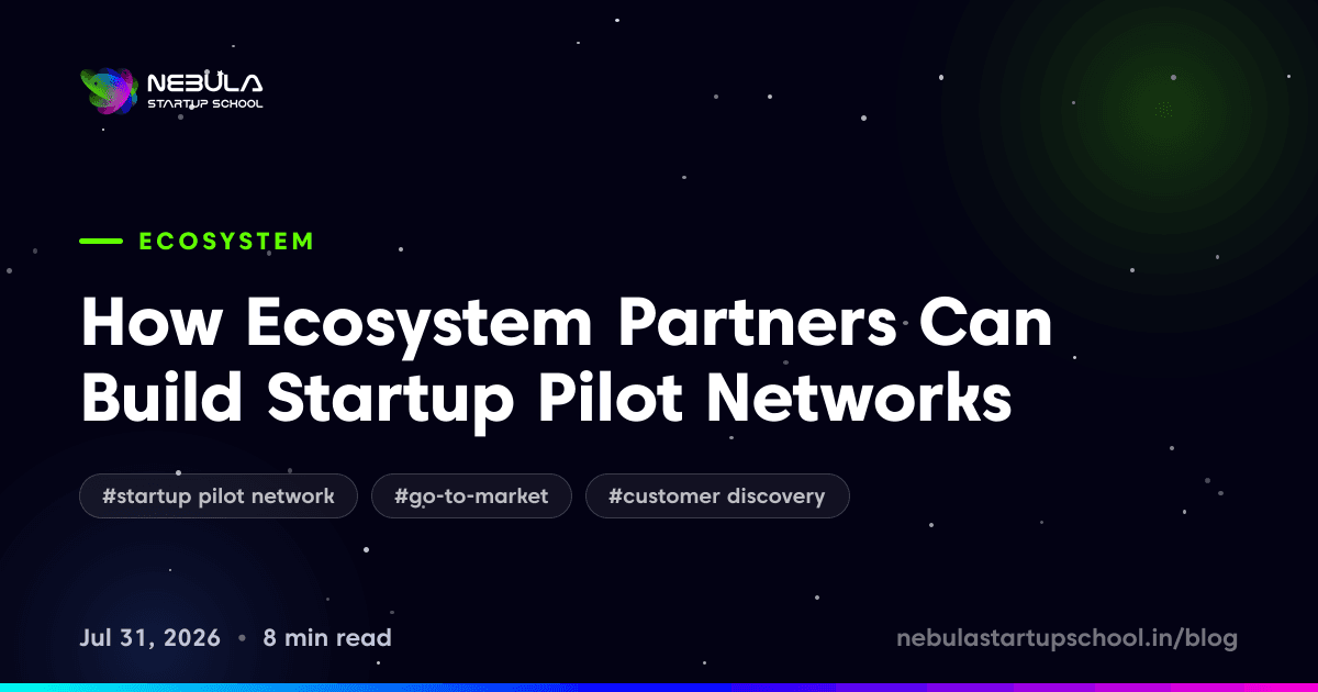 How Ecosystem Partners Can Build Startup Pilot Networks
