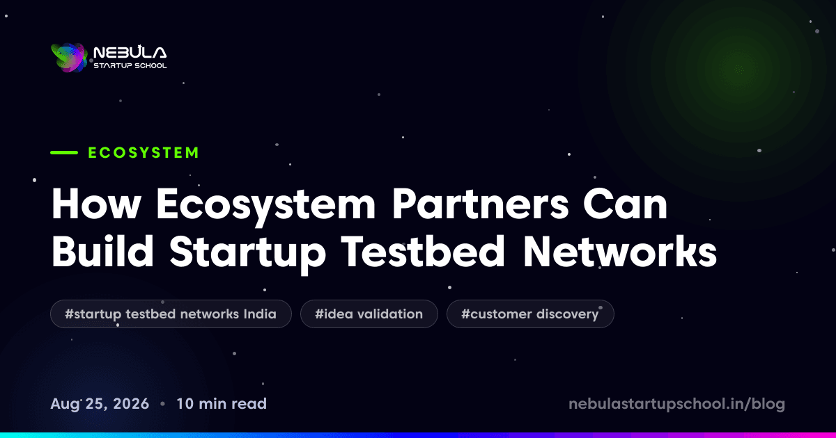 How Ecosystem Partners Can Build Startup Testbed Networks