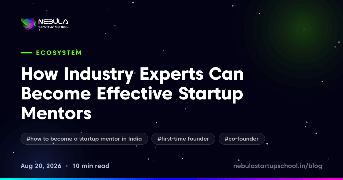 How Industry Experts Can Become Effective Startup Mentors