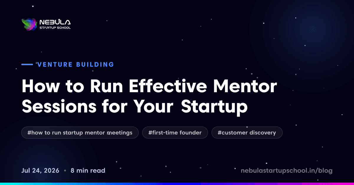 How to Run Effective Mentor Sessions for Your Startup