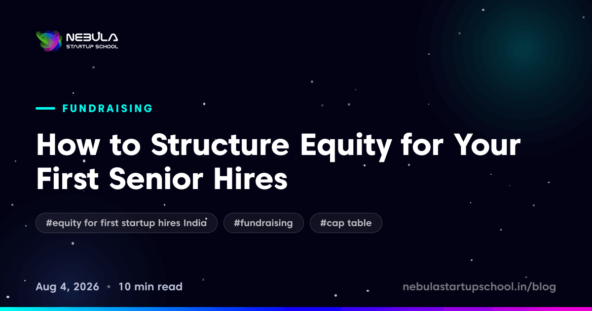 How to Structure Equity for Your First Senior Hires