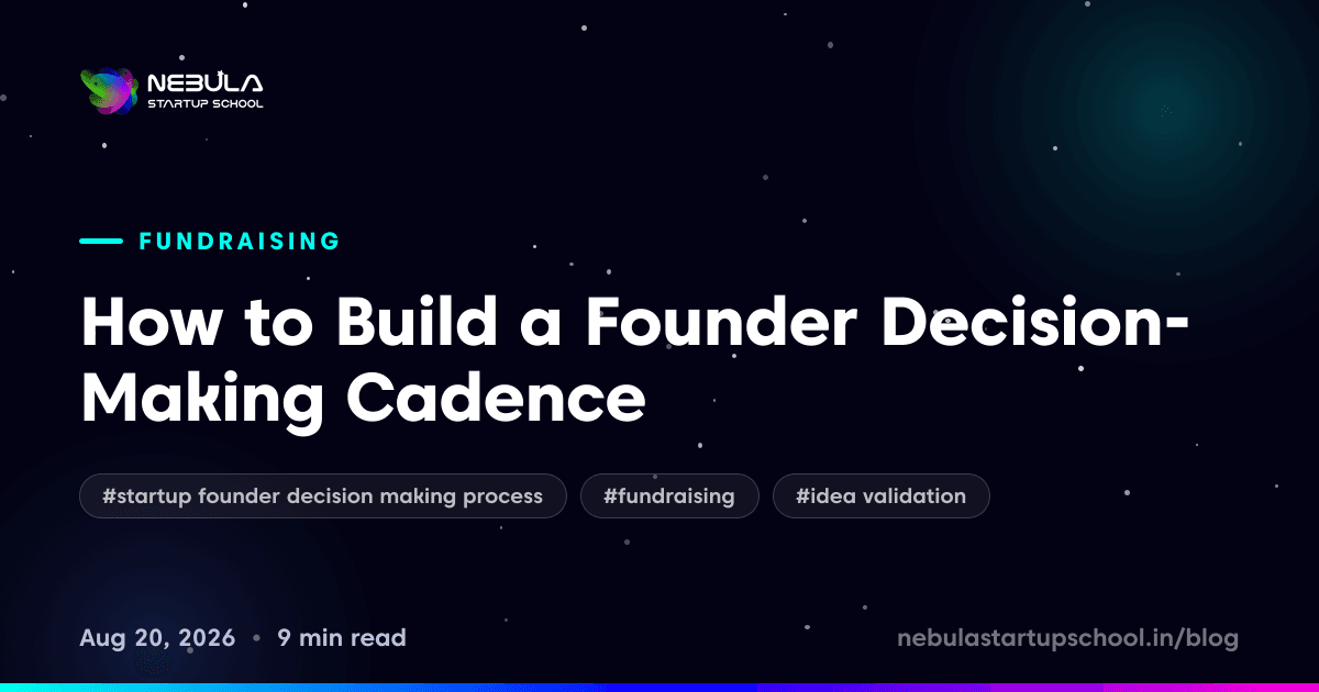 How to Build a Founder Decision-Making Cadence