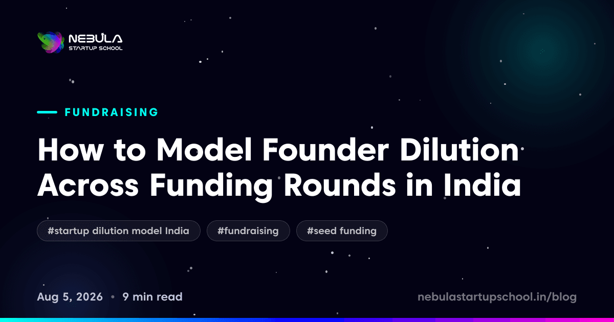 How to Model Founder Dilution Across Funding Rounds in India