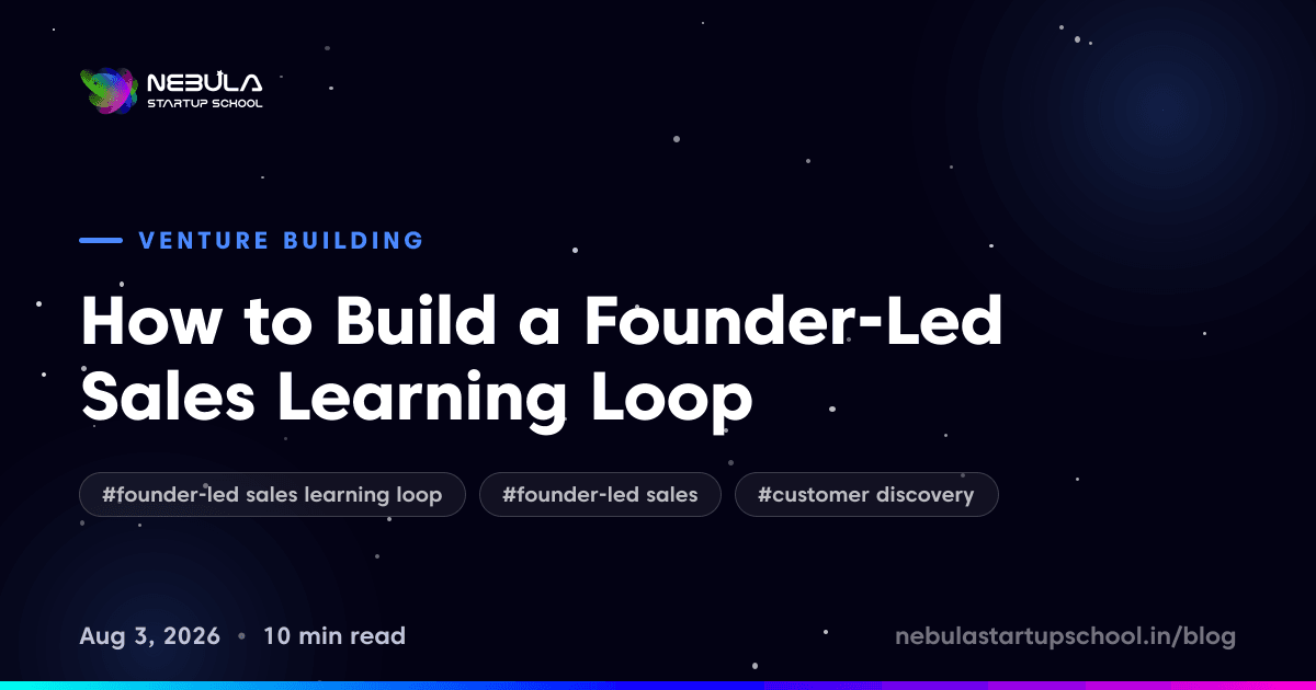 How to Build a Founder-Led Sales Learning Loop