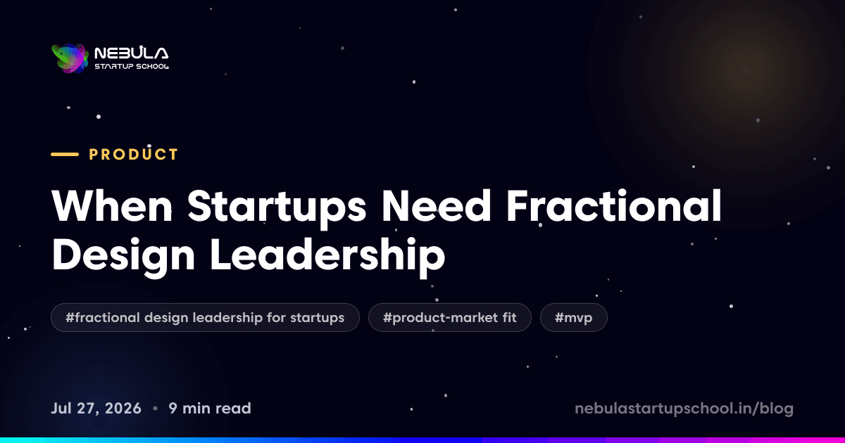 When Startups Need Fractional Design Leadership