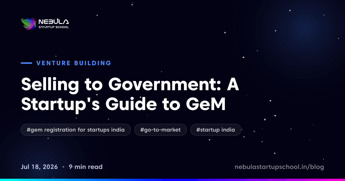 Selling to Government: A Startup's Guide to GeM