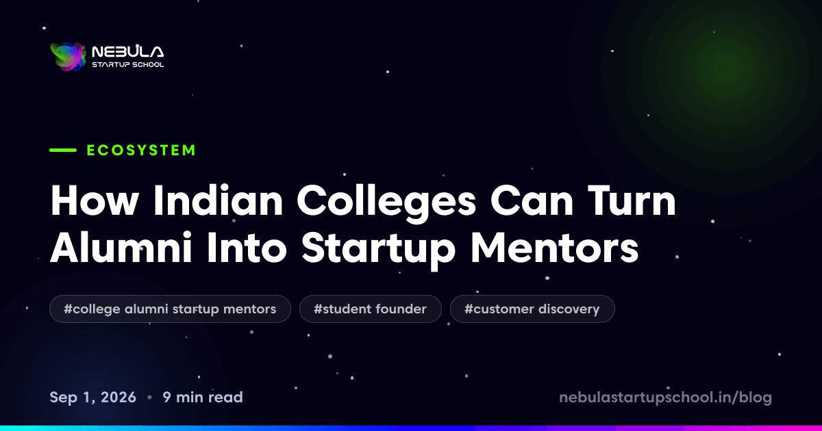 How Indian Colleges Can Turn Alumni Into Startup Mentors