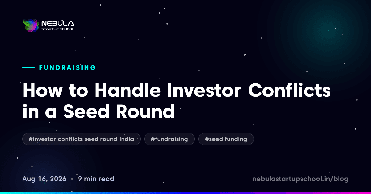 How to Handle Investor Conflicts in a Seed Round