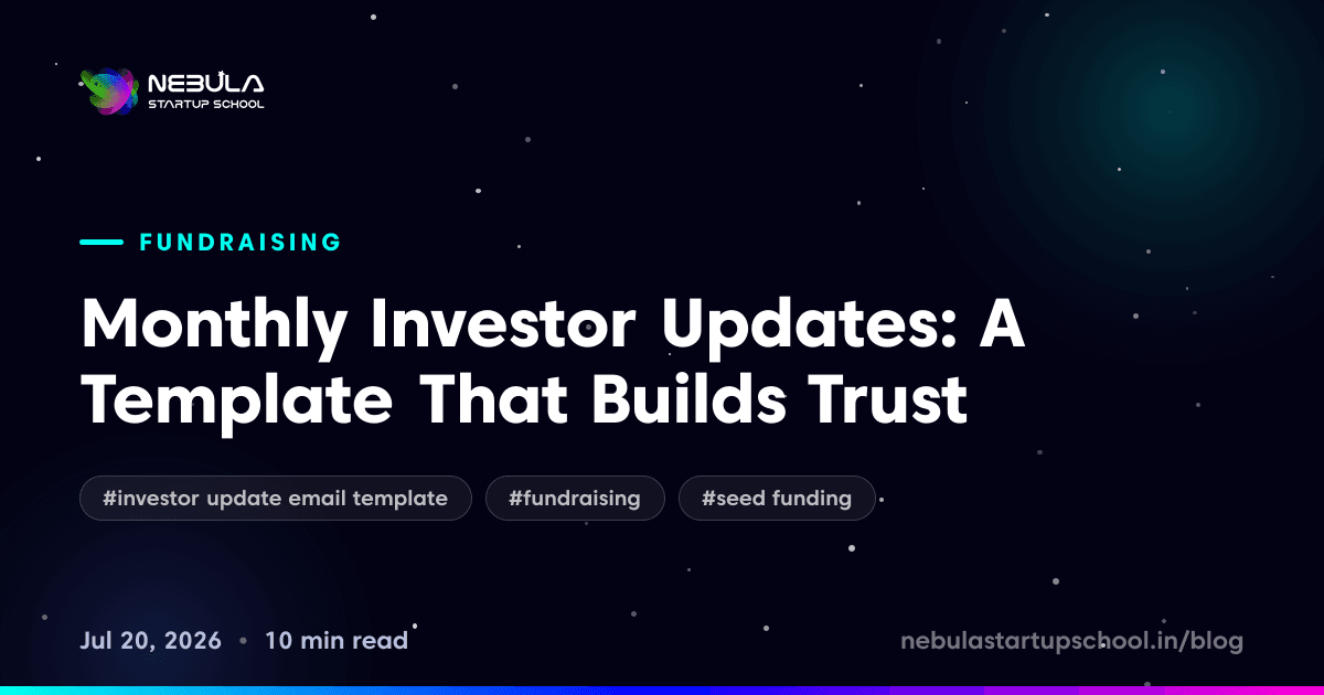 Monthly Investor Updates: A Template That Builds Trust