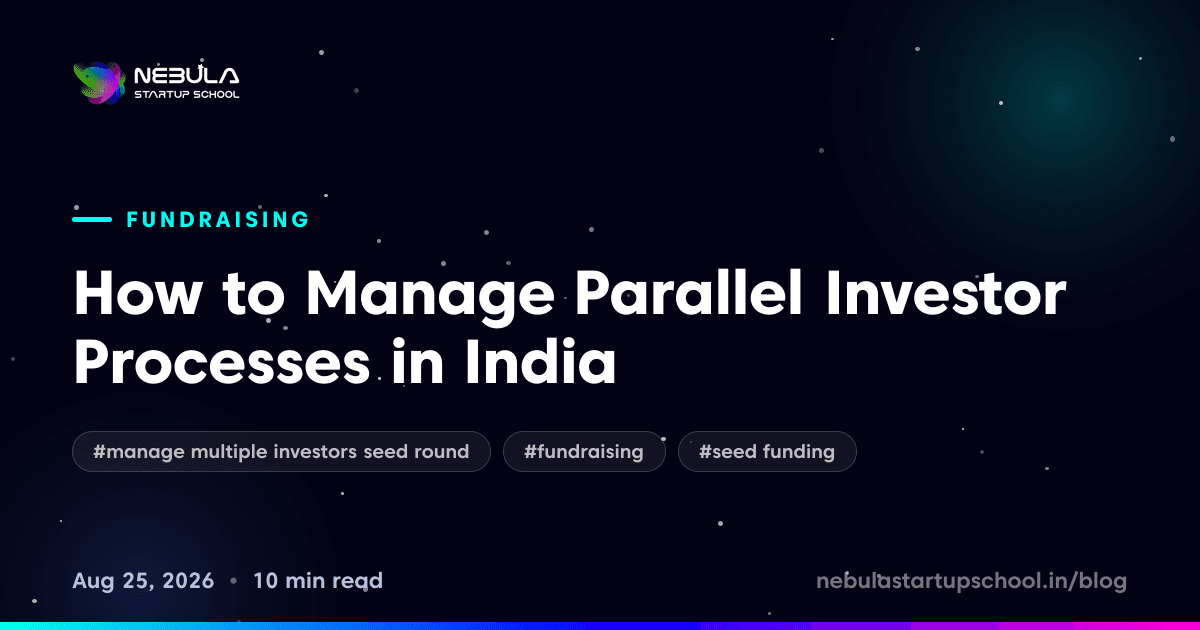 How to Manage Parallel Investor Processes in India