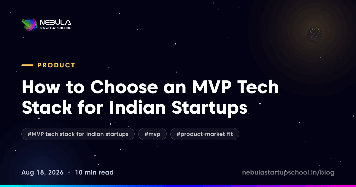 How to Choose an MVP Tech Stack for Indian Startups