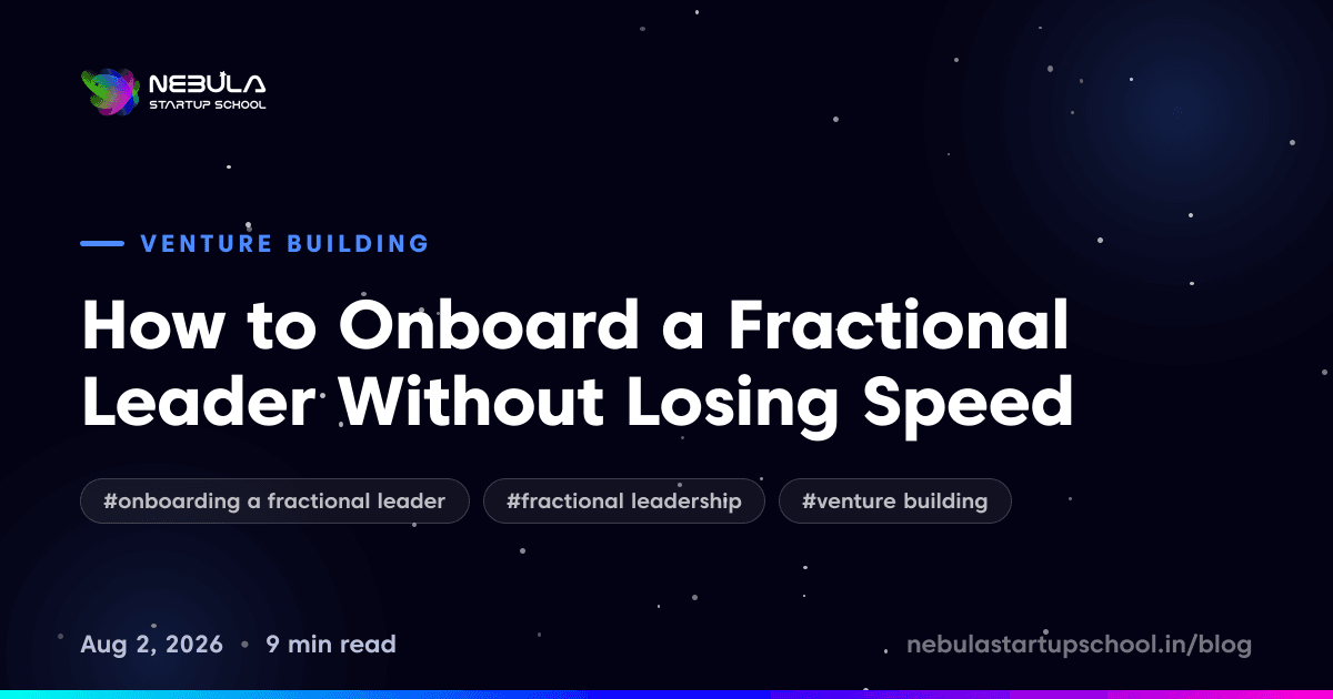 How to Onboard a Fractional Leader Without Losing Speed