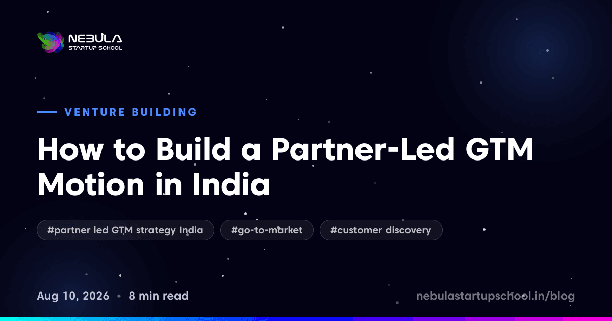 How to Build a Partner-Led GTM Motion in India