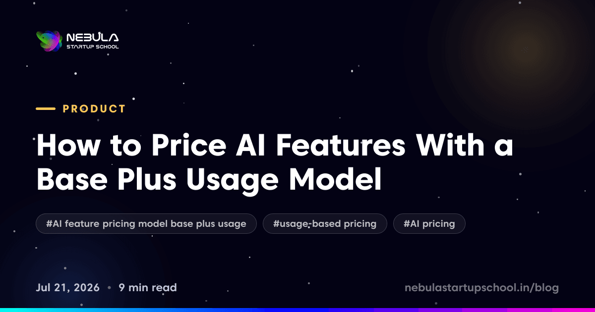 How to Price AI Features With a Base Plus Usage Model