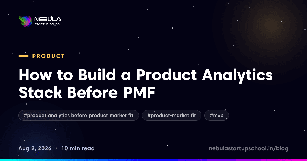 How to Build a Product Analytics Stack Before PMF