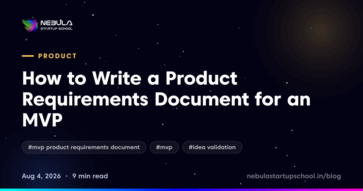 How to Write a Product Requirements Document for an MVP