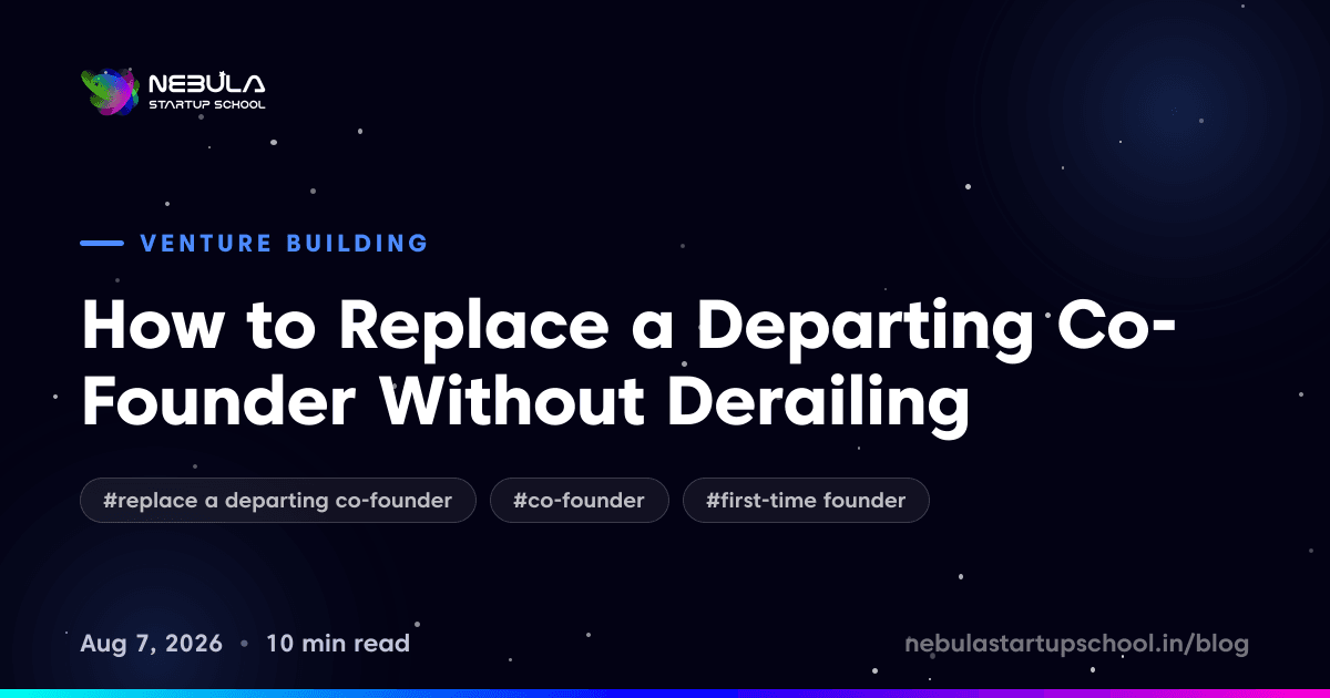 How to Replace a Departing Co-Founder Without Derailing