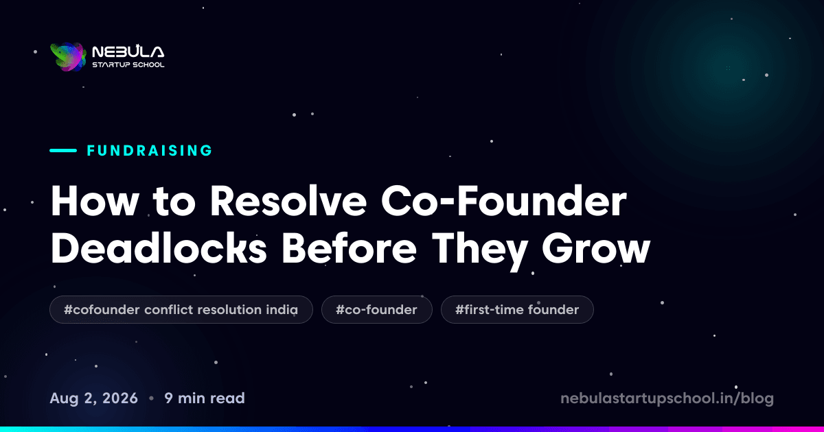 How to Resolve Co-Founder Deadlocks Before They Grow