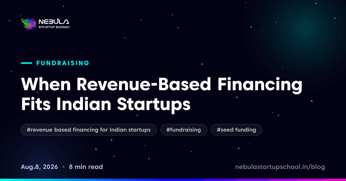 When Revenue-Based Financing Fits Indian Startups