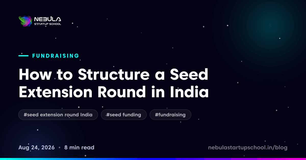 How to Structure a Seed Extension Round in India