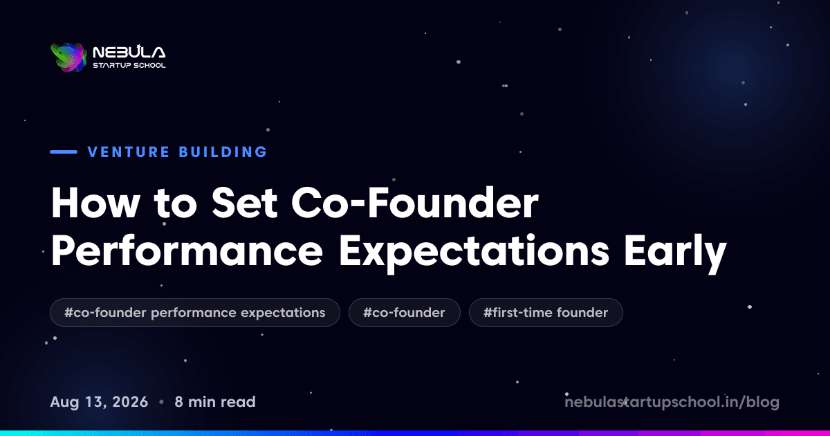 How to Set Co-Founder Performance Expectations Early
