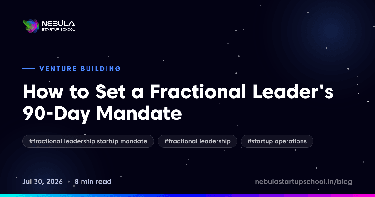 How to Set a Fractional Leader's 90-Day Mandate