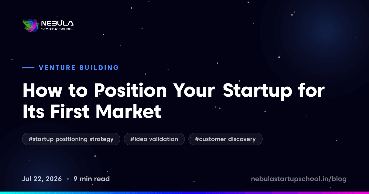 How to Position Your Startup for Its First Market