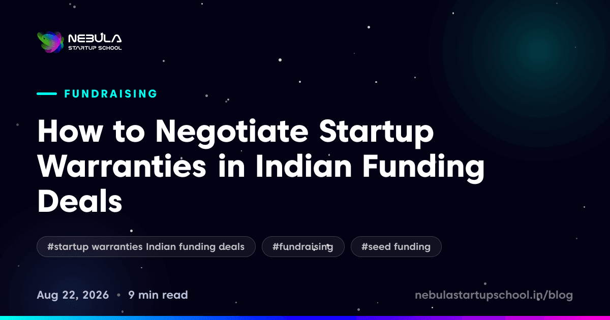 How to Negotiate Startup Warranties in Indian Funding Deals