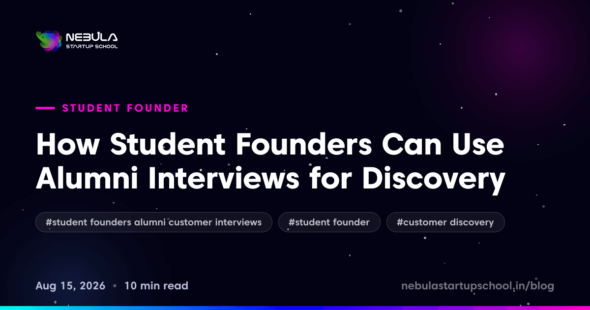 How Student Founders Can Use Alumni Interviews for Discovery