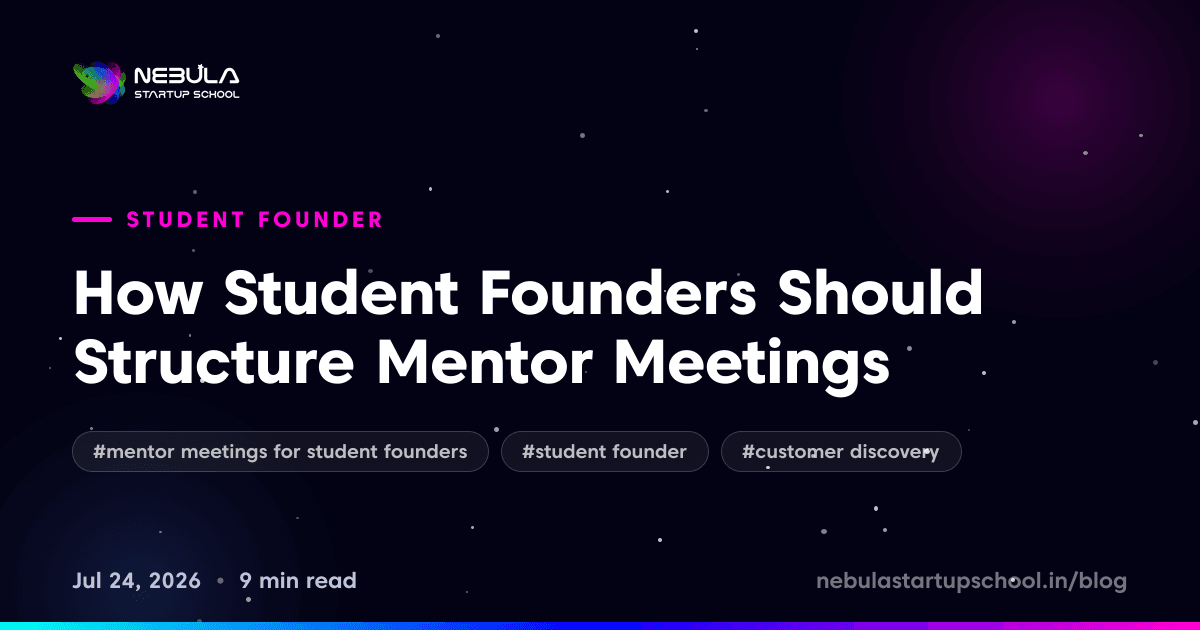 How Student Founders Should Structure Mentor Meetings